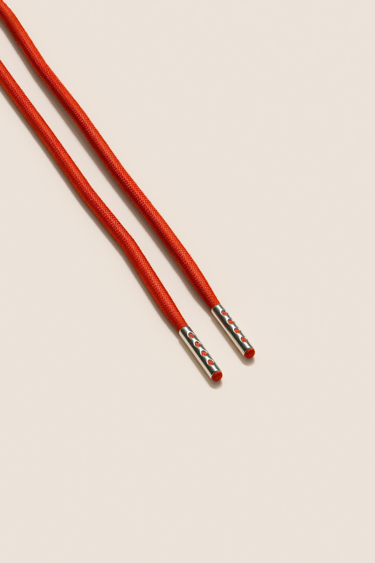 Senkels Pomegranate 4mm Round Waxed Shoelaces with Nickel Aglets