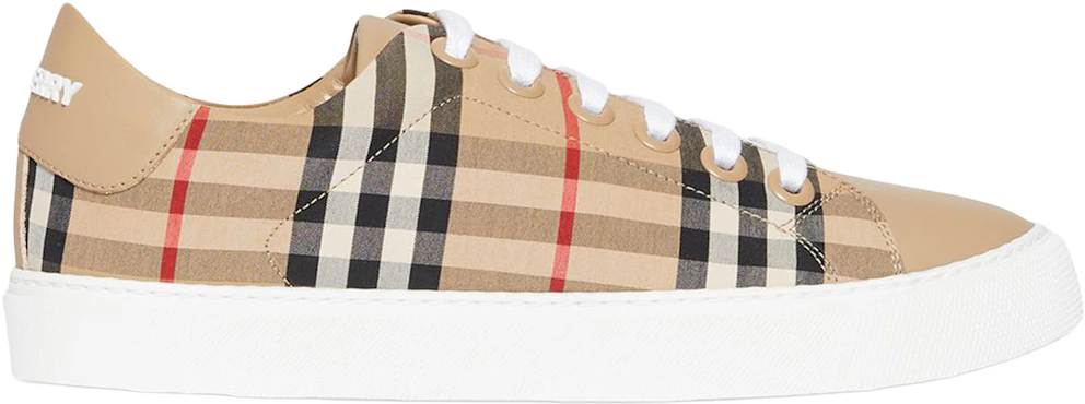 Burberry Bio-Based Sole Vintage Check And Kůže Sneakers