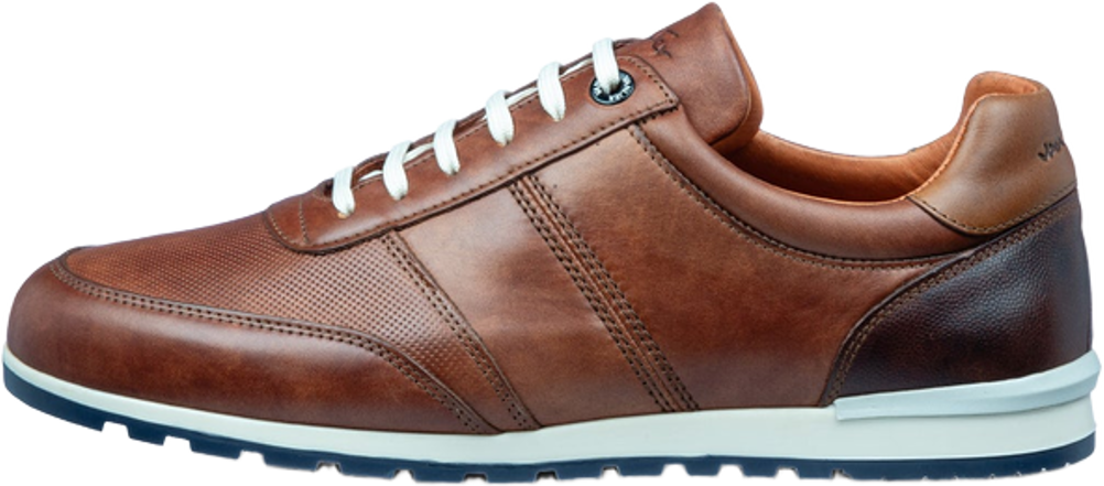 Najděte správné tkaničky pro Vanlier Licht cognac gladleren Anzano sneaker u Senkels