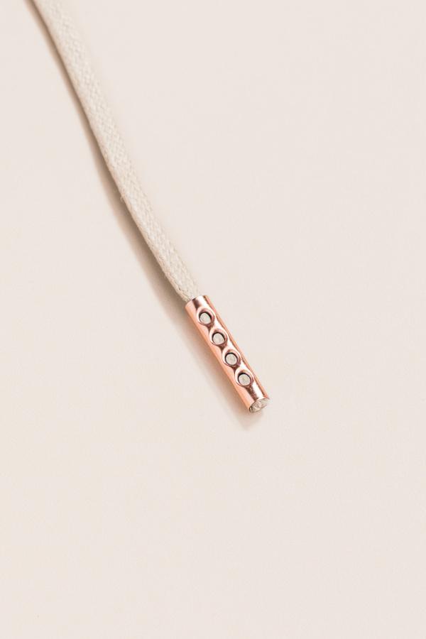 Bone White - 3mm Flat Waxed Shoelaces