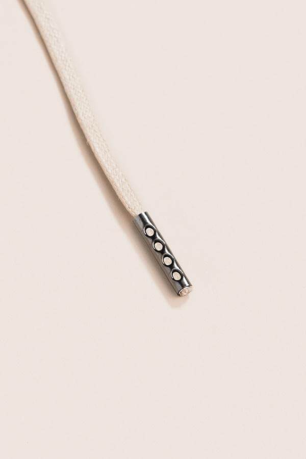 Bone White - 3mm Flat Waxed Shoelaces