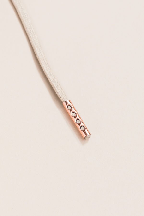 Bone White - Round Waxed Shoelaces | Senkels