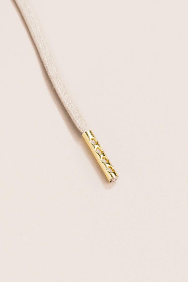 Bone White - Round Waxed Shoelaces | Senkels