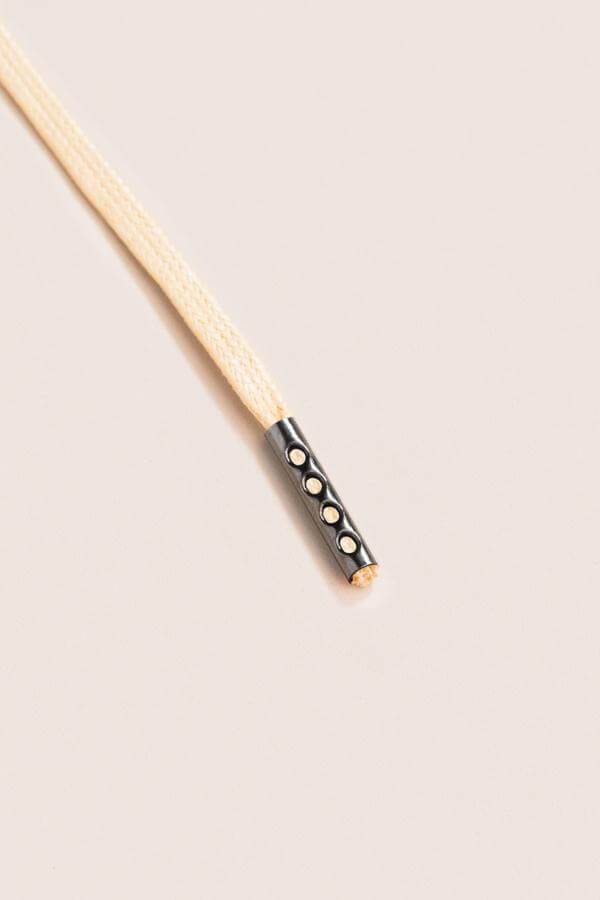 Champagne - 3mm Flat Waxed Shoelaces