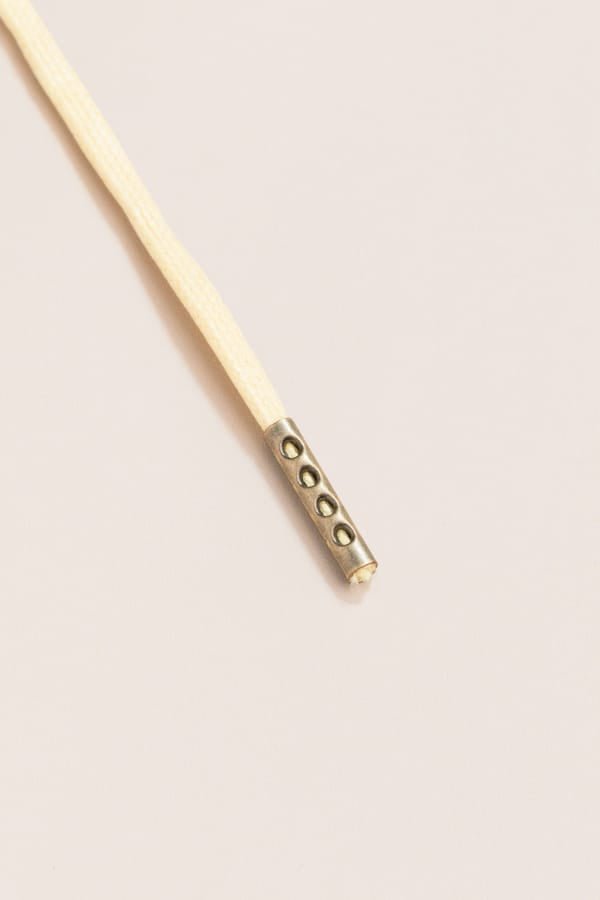 Chardonnay - 4mm round waxed shoelaces for boots and shoes made from 100% organic cotton - Senkels