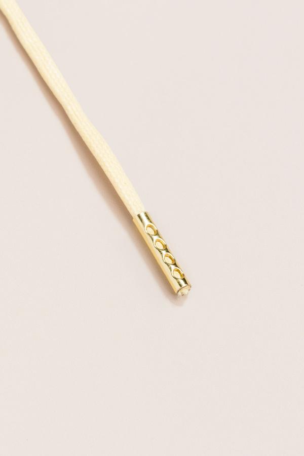 Chardonnay - 3mm Flat Waxed Shoelaces