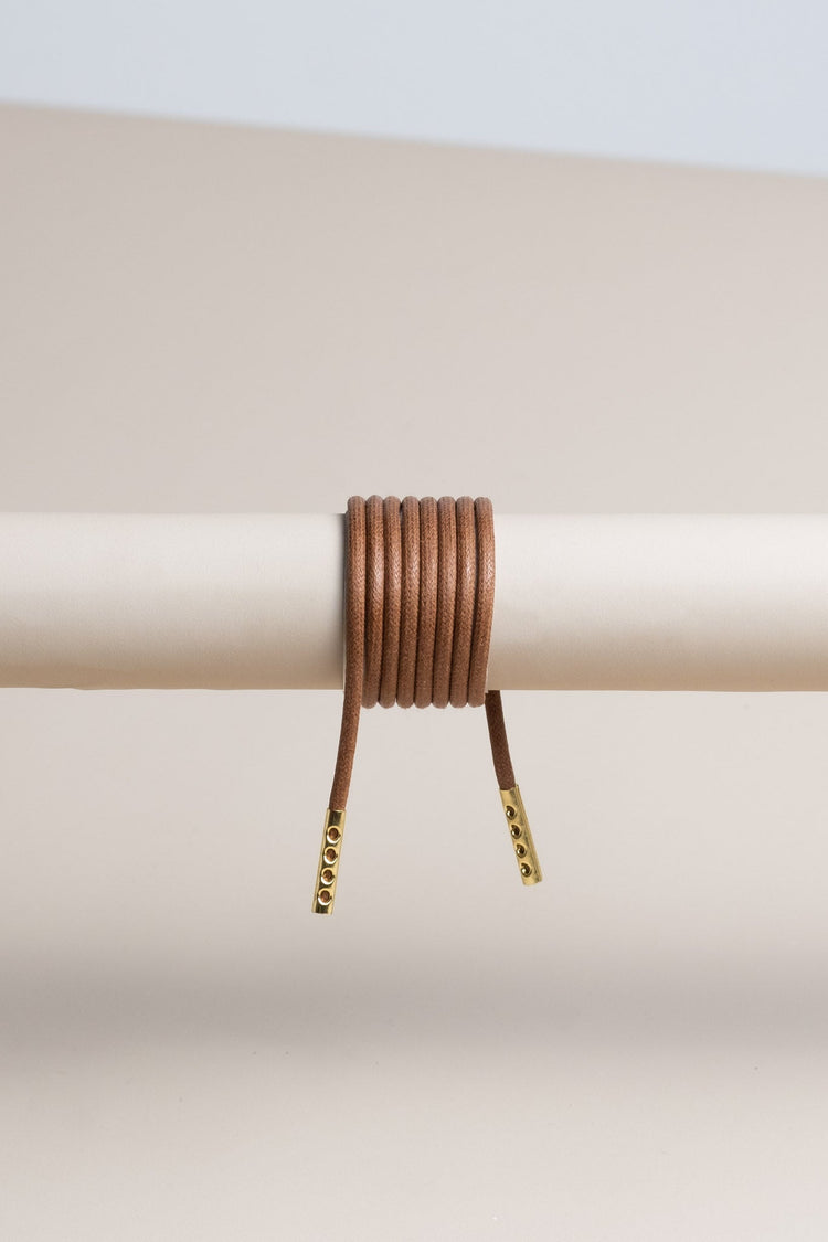 Coffee Brown - Round Waxed Shoelaces | Senkels