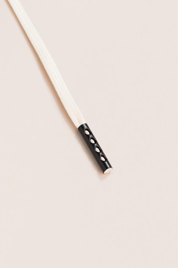 Cream - 3mm Flat Waxed Shoelaces