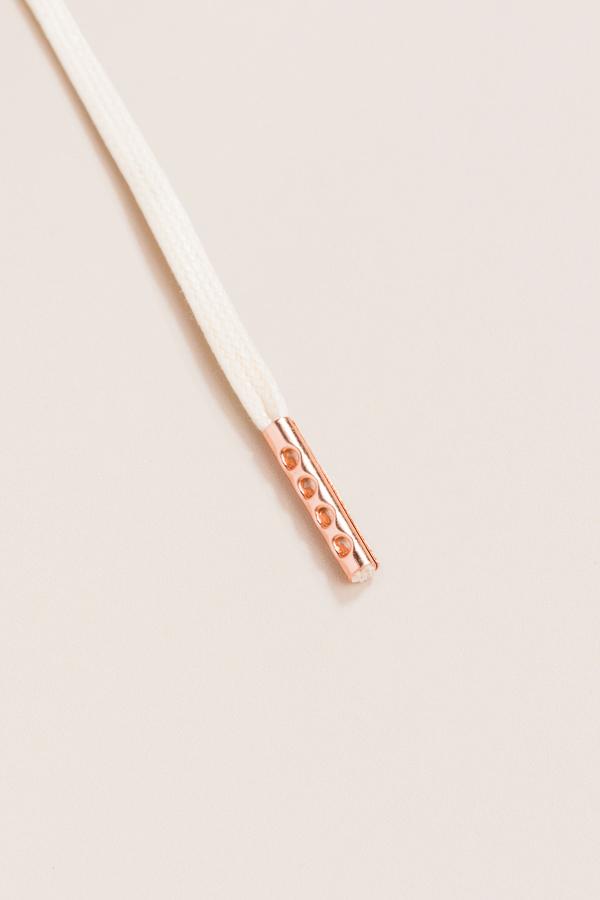 Cream - 3mm Flat Waxed Shoelaces