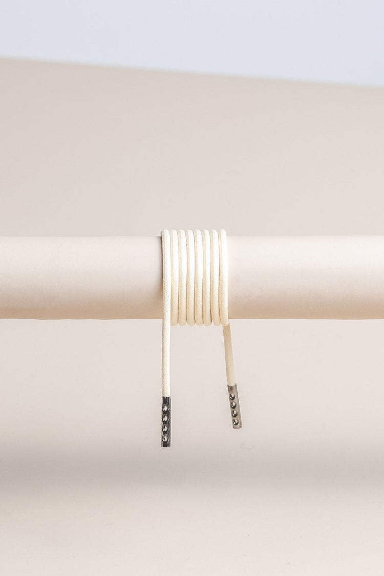 Cream - Round Waxed Shoelaces | Senkels