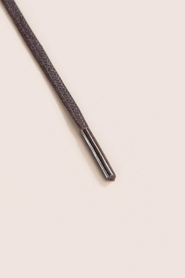 Dark Brown - 3mm Flat Waxed Shoelaces