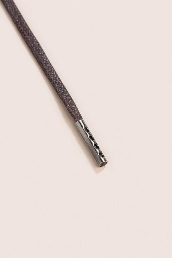 Dark Brown - 3mm Flat Waxed Shoelaces