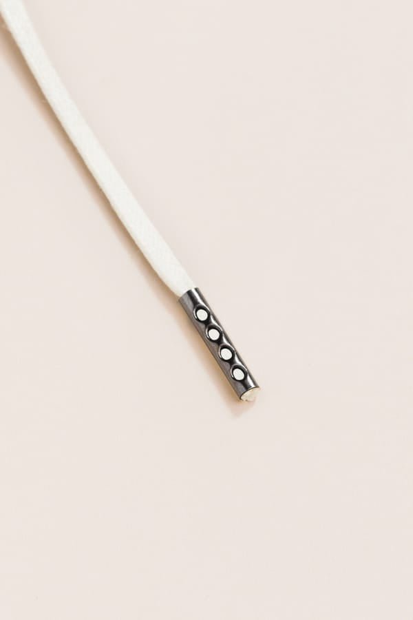 Off White - 4mm round waxed shoelaces for boots and shoes made from 100% organic cotton - Senkels