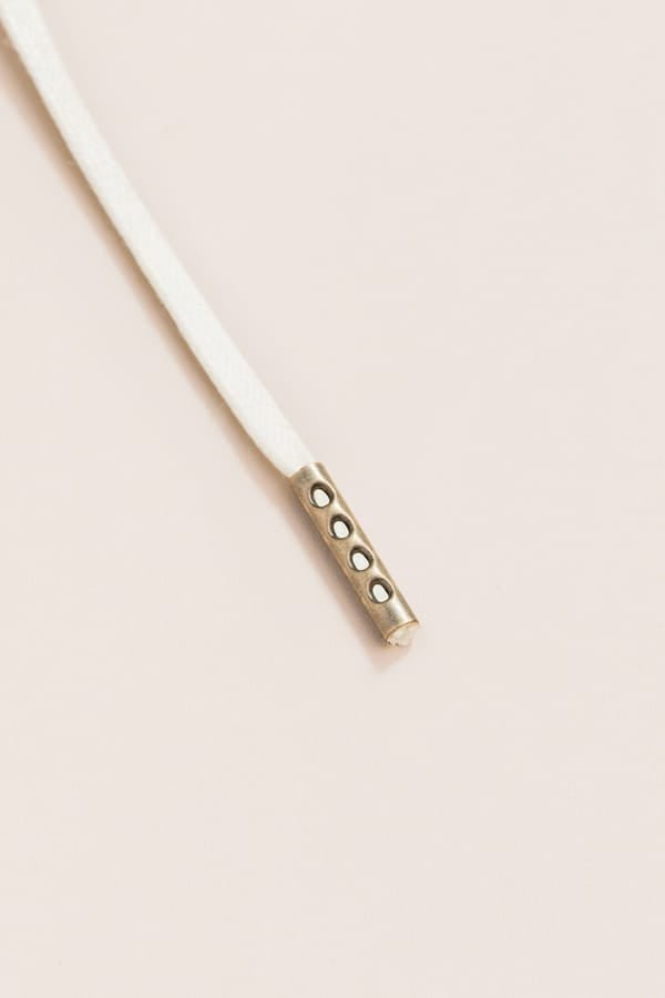 Off White - 4mm round waxed shoelaces for boots and shoes made from 100% organic cotton - Senkels