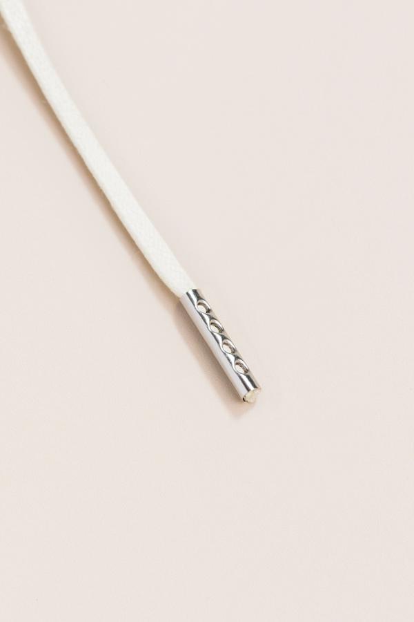 Off White - 3mm Flat Waxed Shoelaces