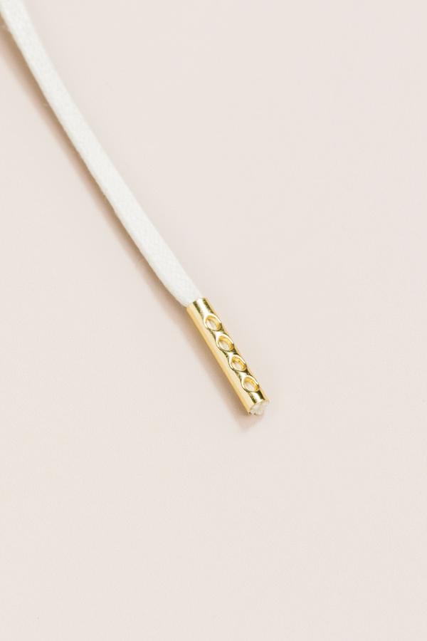 Off White - 3mm Flat Waxed Shoelaces