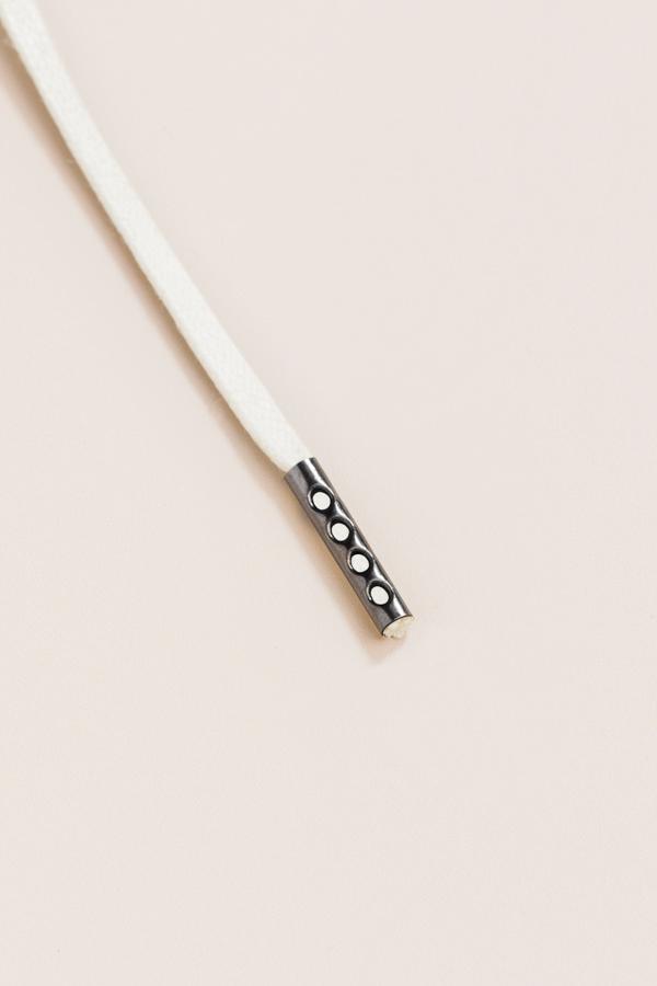 Off White - 3mm Flat Waxed Shoelaces