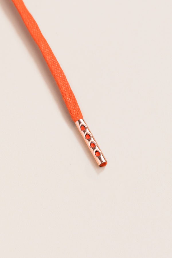 Orange - Round Waxed Shoelaces | Senkels