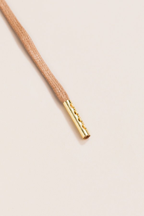 Taupe - Round Waxed Shoelaces | Senkels