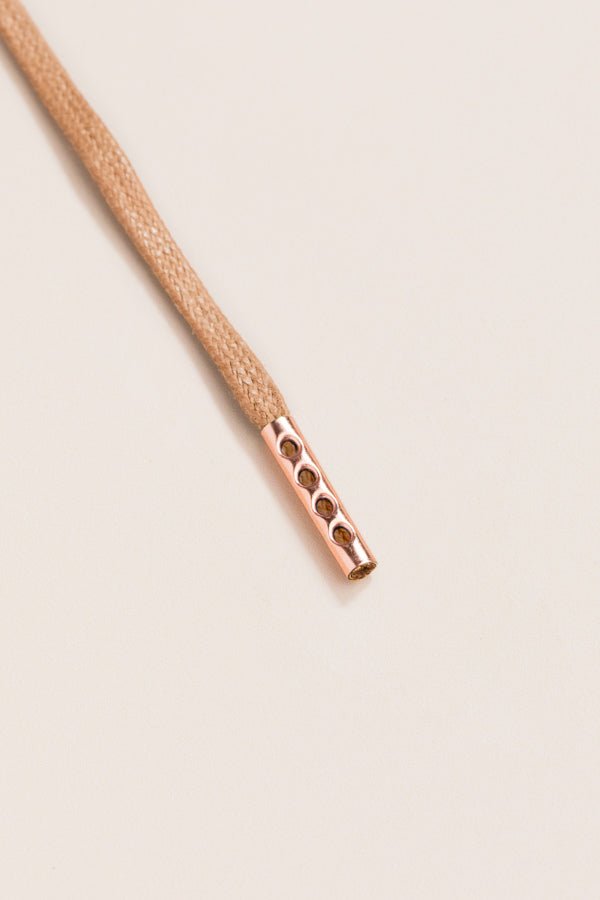 Taupe - Round Waxed Shoelaces | Senkels